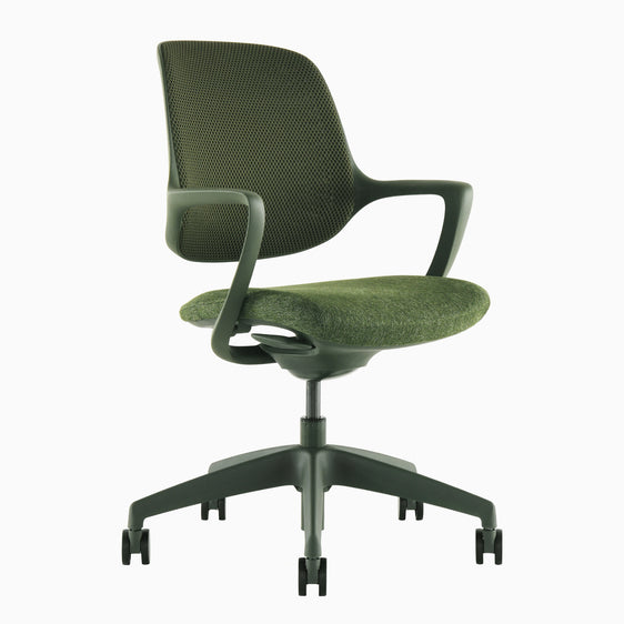 Green low back office chair