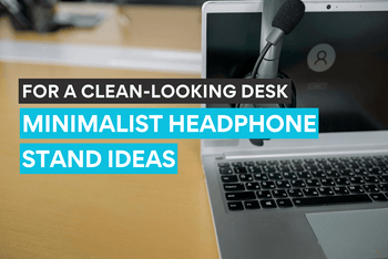 Minimalist headphone stand ideas for a sleek desk