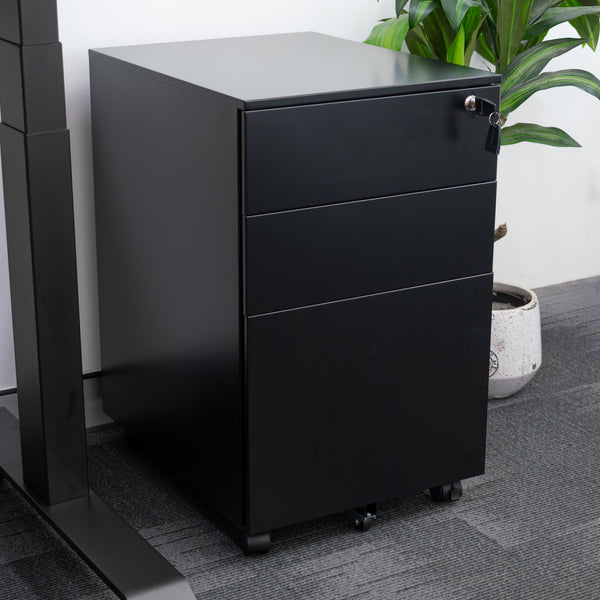 Desky GO Slimline Steel Mobile Pedestal detail view 2
