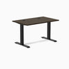 Desky Zero Bamboo Office Desk, Dark Bamboo desktop, Matte Black frame