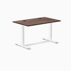 Desky Zero Softwood Office Desk, American Rustic Pine desktop, White frame