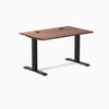 Desky Zero Hardwood Office Desk, Walnut desktop, Matte Black frame