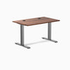Desky Zero Hardwood Office Desk, Walnut desktop, Space Gray frame