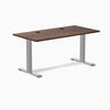 Desky Zero Softwood Office Desk, American Rustic Pine desktop, Gray frame