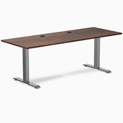 Desky Zero Softwood Office Desk, American Rustic Pine desktop, Space Gray frame