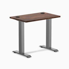 Desky Zero Mini Softwood Office Desk, American Rustic Pine desktop, Space Gray frame