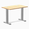 Desky Zero Mini Bamboo Office Desk, Bamboo desktop, Gray frame