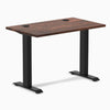 Desky Zero Mini Softwood Office Desk, American Rustic Pine desktop, Matte Black frame