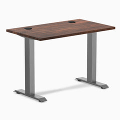 Desky Zero Mini Softwood Office Desk, American Rustic Pine desktop, Space Gray frame
