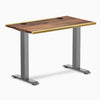 Desky Zero Mini Hardwood Office Desk, Saman desktop, Space Gray frame