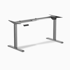 Desky Single Sit Stand Desk Frame, Space Gray frame