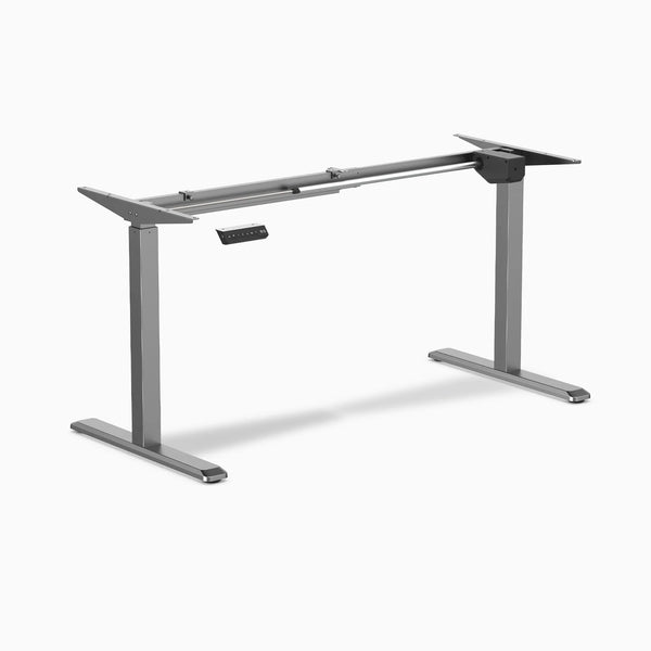 Desky Single Sit Stand Desk Frame, Space Gray frame