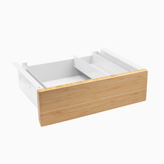 bamboo drawer in white frame