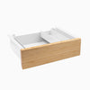 bamboo drawer in white frame