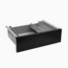 black drawer in grey frame
