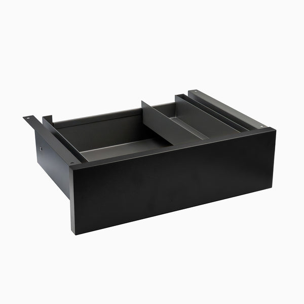 minimal under desk drawer black in space grey frame