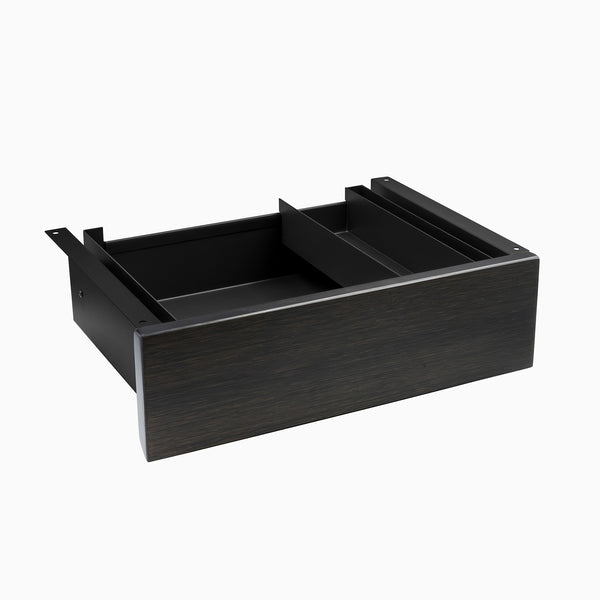 dark bamboo minimal drawer in black frame