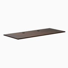 Desky Rubberwood Desk Tops, Rubberwood Dark Walnut desktop