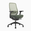 Ergonomic coilflex chair no headrest in green