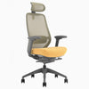 Desky Coilflex Ergonomic Office Chair in Yellow/Gray