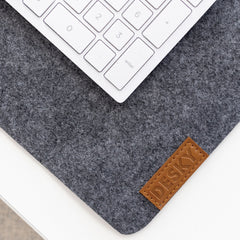 desky cork felt desk pad light grey