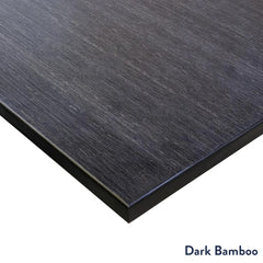 Dark bamboo corner desktop finish - Desky