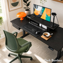 Desky Dual Bamboo Sit Stand Desk detail view 6