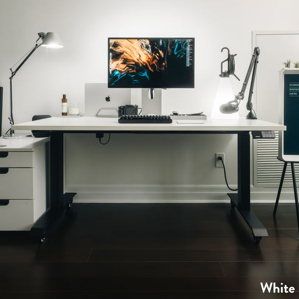 Desky Dual Laminate Sit Stand Desk detail view 9