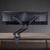 Desky Dual Slim Aluminium Monitor Arm in black