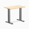 Desky Zero Mini Hardwood Office Desk, Maple desktop, Space Gray frame
