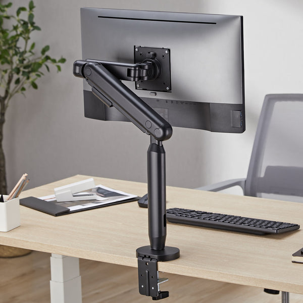 Desky flexi monitor arm on desk