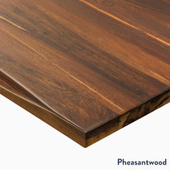 Hardwood Pheasantwood desk corner finish Desky