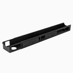 Black Desky Integrated cable channel 6 power