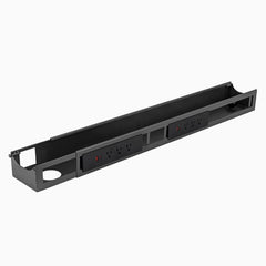 Space Grey Desky Integrated cable channel 6 power