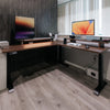Desky L-Shape Laminate Sit Stand Desk detail view 6