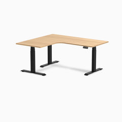 Desky L-Shape Curved Laminate Sit Stand Desk detail view 114