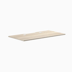 Desky Scalloped Laminate Desk Tops, Classic Oak desktop