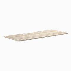 Desky Scalloped Laminate Desk Tops, Classic Oak desktop