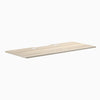 Desky Scalloped Laminate Desk Tops, Classic Oak desktop