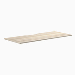 Desky Scalloped Laminate Desk Tops, Classic Oak desktop