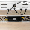 Desky mini cable management channel under desk