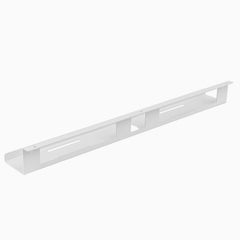 Desky mini cable and power tray in white no power