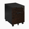 Desky Minimal Filing Cabinet, Black frame, American Rustic Pine Softwood