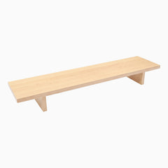 Desky Minimal Monitor Stand in Maple Hardwood