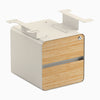 Desky Minimal Under Desk Cabinet, Bamboo, Wheat frame