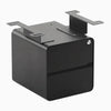 Desky Minimal Under Desk Cabinet, Black Laminate, Space Gray frame