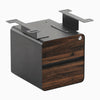 Desky Minimal Under Desk Cabinet, Jarrah Legno Laminate, Space Gray frame