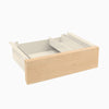 Desky Minimal Under Desk Drawer, Maple Hardwood desktop, Wheat frame