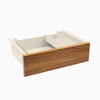 Desky Minimal Under Desk Drawer, Prime Oak Laminate desktop, Wheat frame