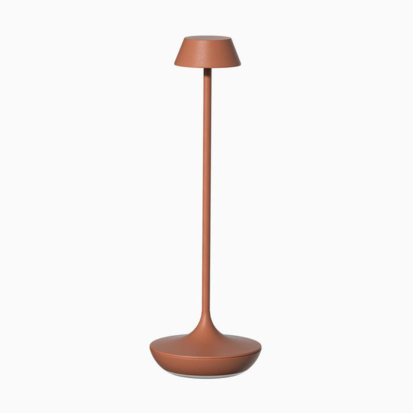 Desky nimbus rechargeable desk lamp in terracotta